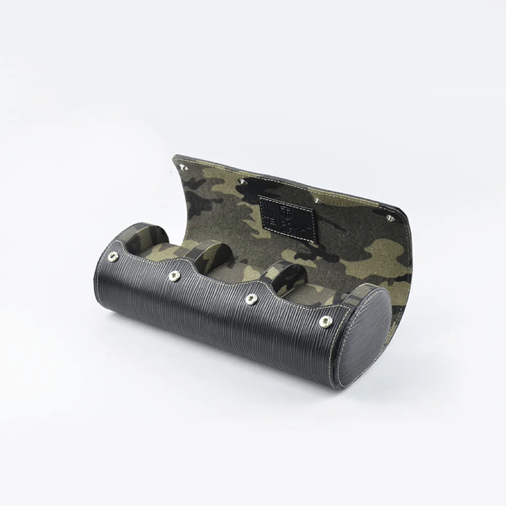 Rolka zegarkowa ze skóry Saffiano - Black Epi - Image 3
