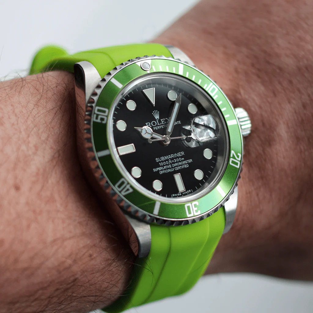 Zintegrowany pasek gumowy 20mm - Lime - Image 3