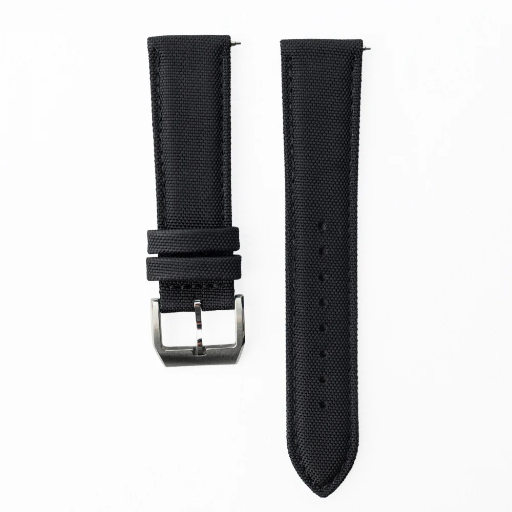 Sportowy pasek DOUBLE NYLON - czarny - Image 4