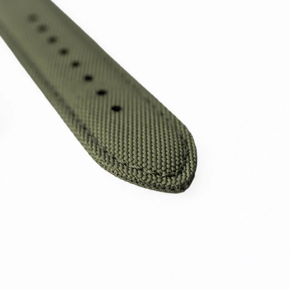 Sportowy pasek DOUBLE NYLON - oliwkowy - Image 3