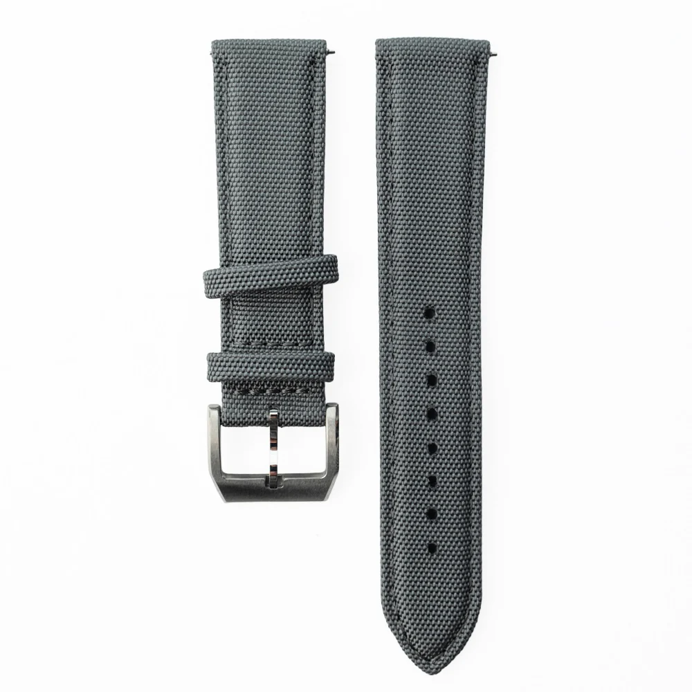 Sportowy pasek DOUBLE NYLON - szary - Image 3