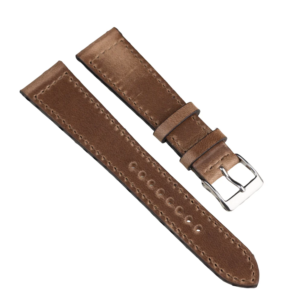 FLUCO CHROMEXCEL - pasek ze skóry Horween - BRĄZOWY - Image 3