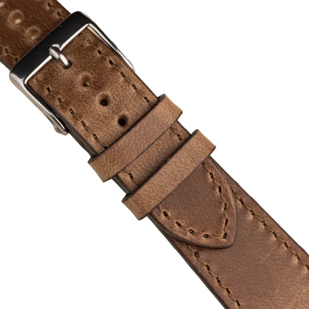 FLUCO CHROMEXCEL - pasek ze skóry Horween - BRĄZOWY - Image 5