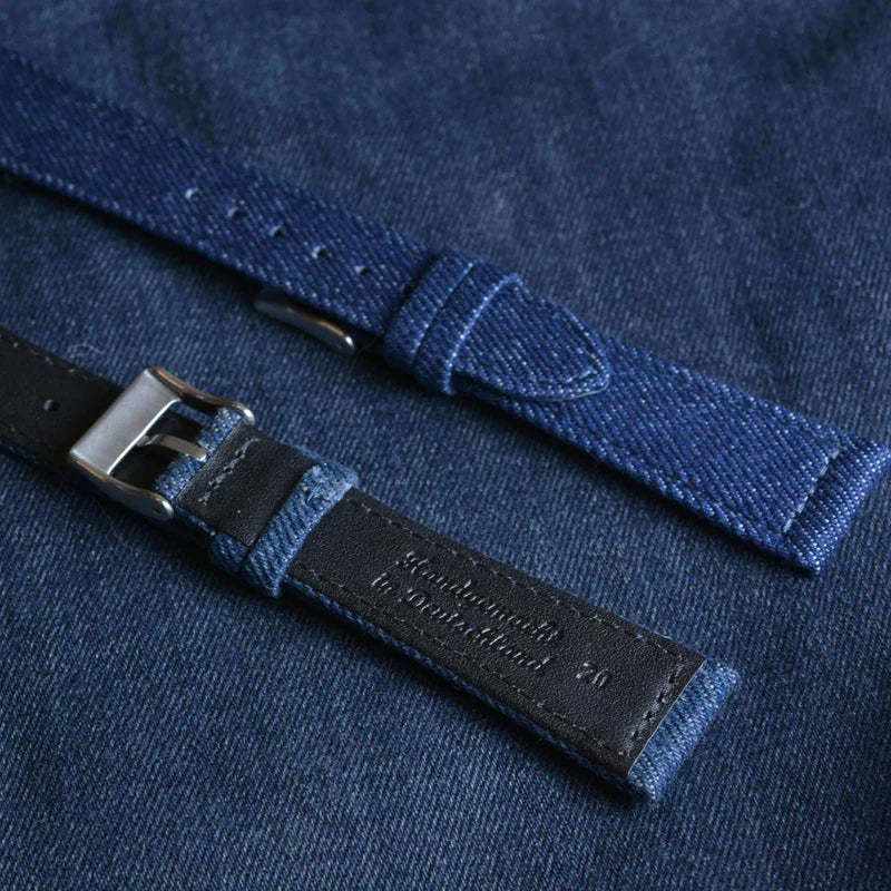 FLUCO JEANS - pasek z japońskiego denimu NIEBIESKI - Image 3