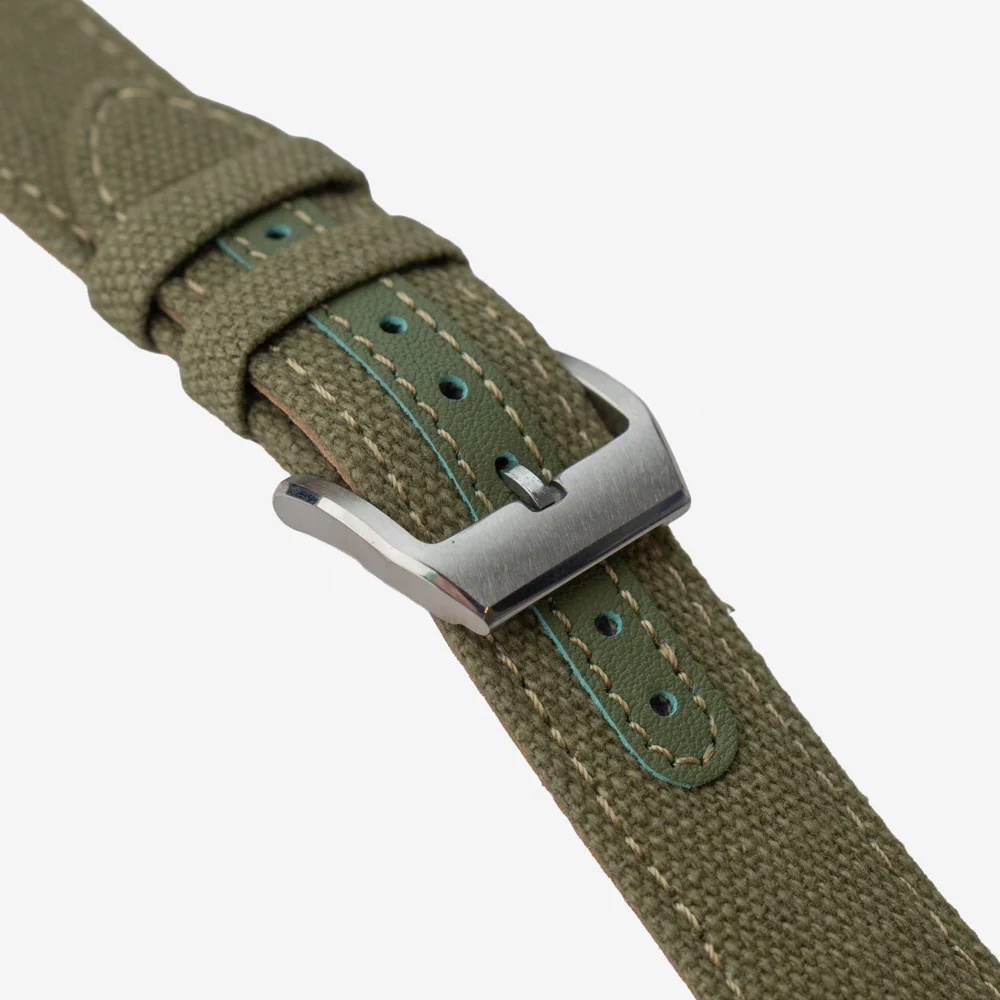 Pasek CANVAS - khaki - Image 4