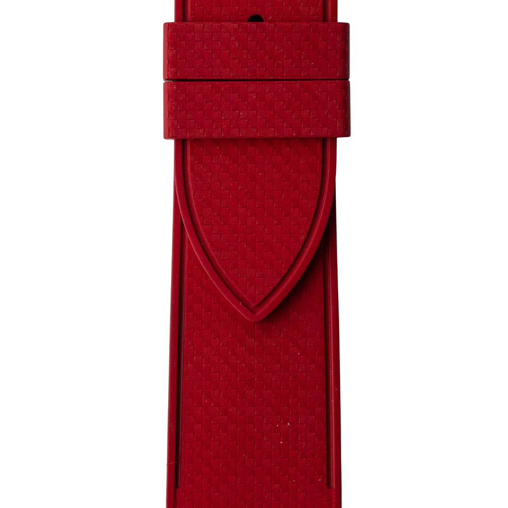 Pasek SLIM RUBBER FKM - czerwony - Image 3