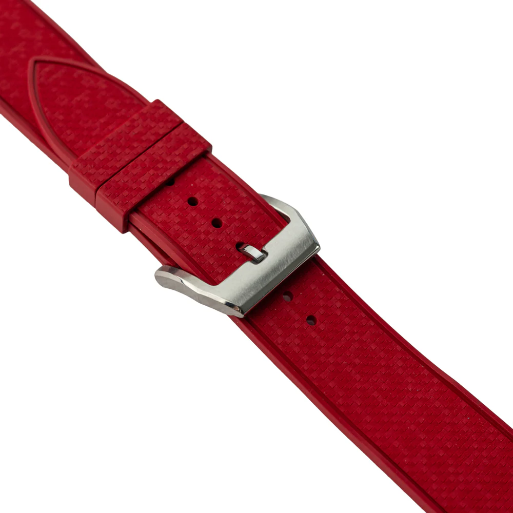 Pasek SLIM RUBBER FKM - czerwony - Image 4