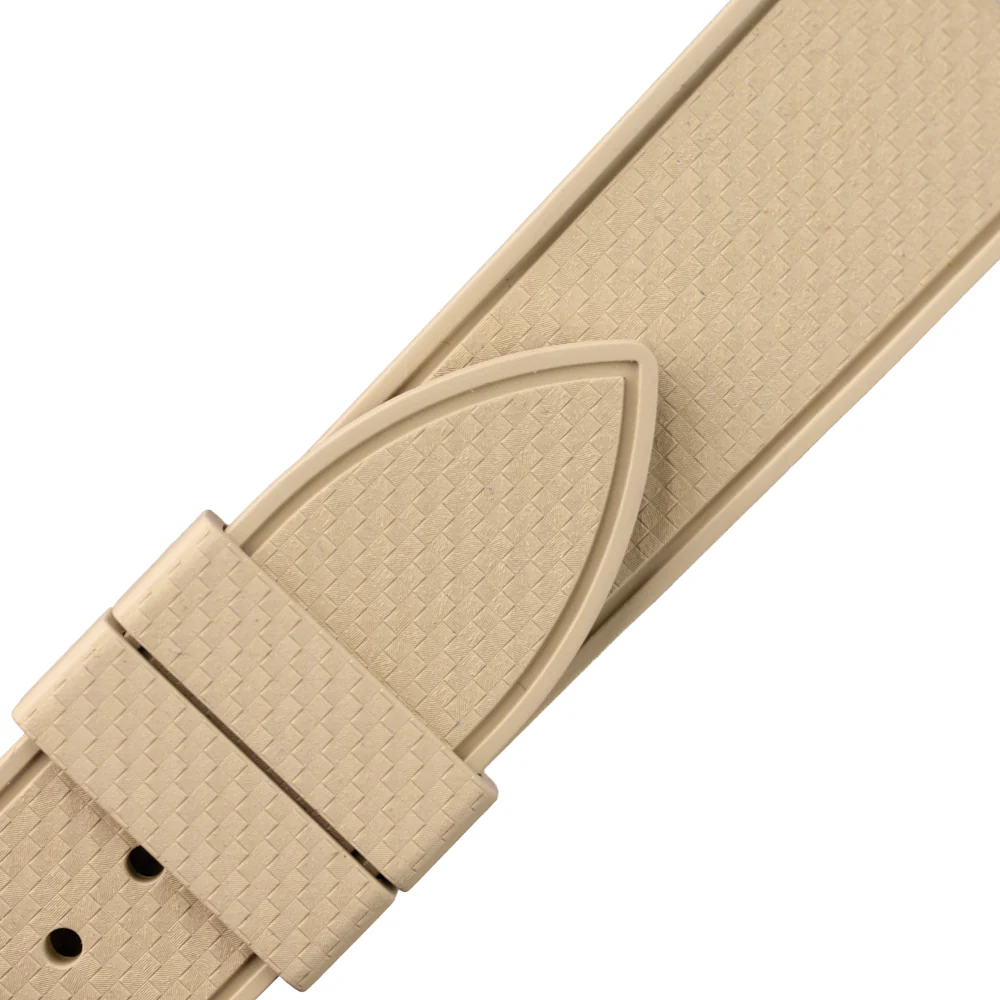 Pasek SLIM RUBBER FKM - beżowy - Image 3
