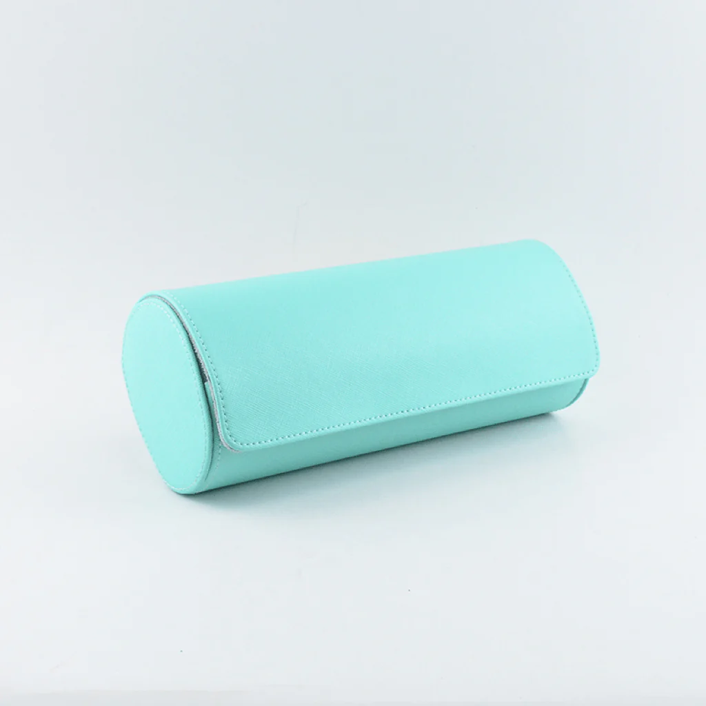 Rolka zegarkowa ze skóry Saffiano - Sky blue - Image 6